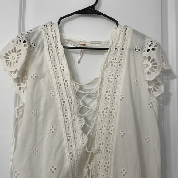 New without tag Free People Esperanza Eyelet Mini Dress Size Medium - Picture 4 of 7